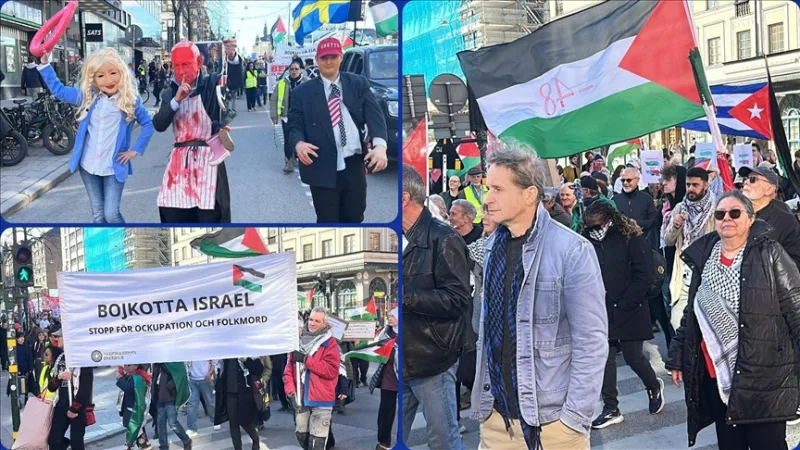 Los ataques de Israel contra la Franja de Gaza y el Líbano fueron objeto de protestas en Suecia