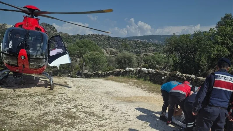 Aydınā cilvēks, kuram gājiena laikā kļuva slikti, tika nogādāts slimnīcā ar mediķu helikopteru